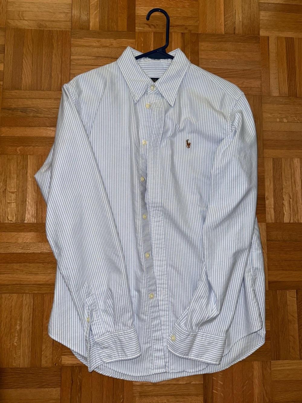 Polo by Ralph Lauren Light Blue & White Striped Button-Down Shirt